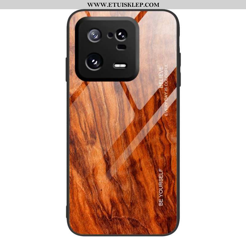 Etui do Xiaomi 13 Pro Szkło Hartowane W Stylu Drewna